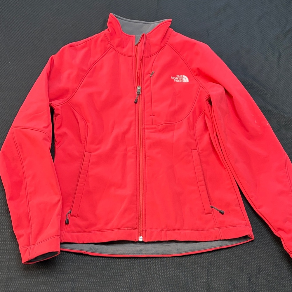 The North Face Vibrant Red Softshell Jacket